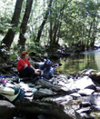 Les pieds dans l'eau